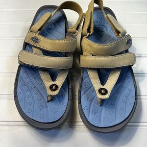 Crocs BITE Size 9 Flip Flops Adjustable Sandal ortho sport removeable insole